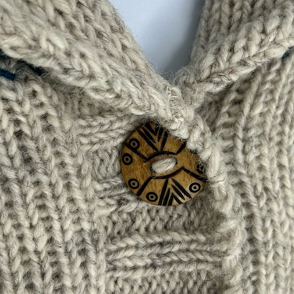 Lost Horizons‎ NWT Handcrafted Cardigan Sweater Size XXL Made In Nepal Southwest - Picture 5 of 15